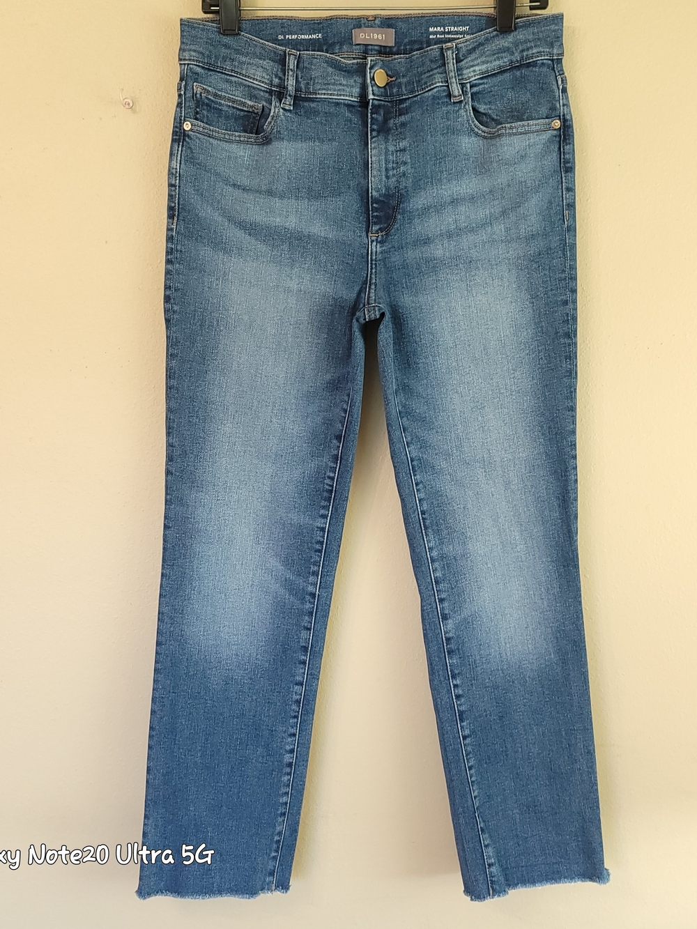 DL1961 Mara Straight Mid Rise Instasculpt Ankle Jeans Medium Wash Sz31 Like